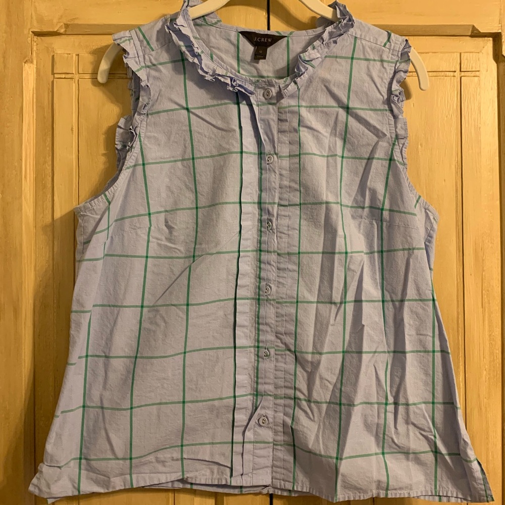 J Crew Light Blue Blouse Tank
